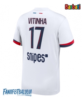 Paris Saint-Germain Vitinha #17 Tricou Fotbal Replică 2025-26 Barbati Deplasare